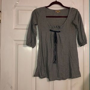 Piko blue stripped blouse